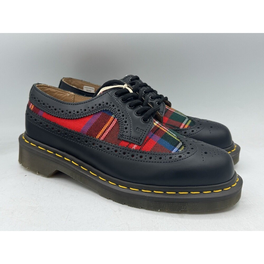 Dr. Martens Tartan Brogues COMME DES GARÇONS Smooth Tartan Fabric Women’s Size 8